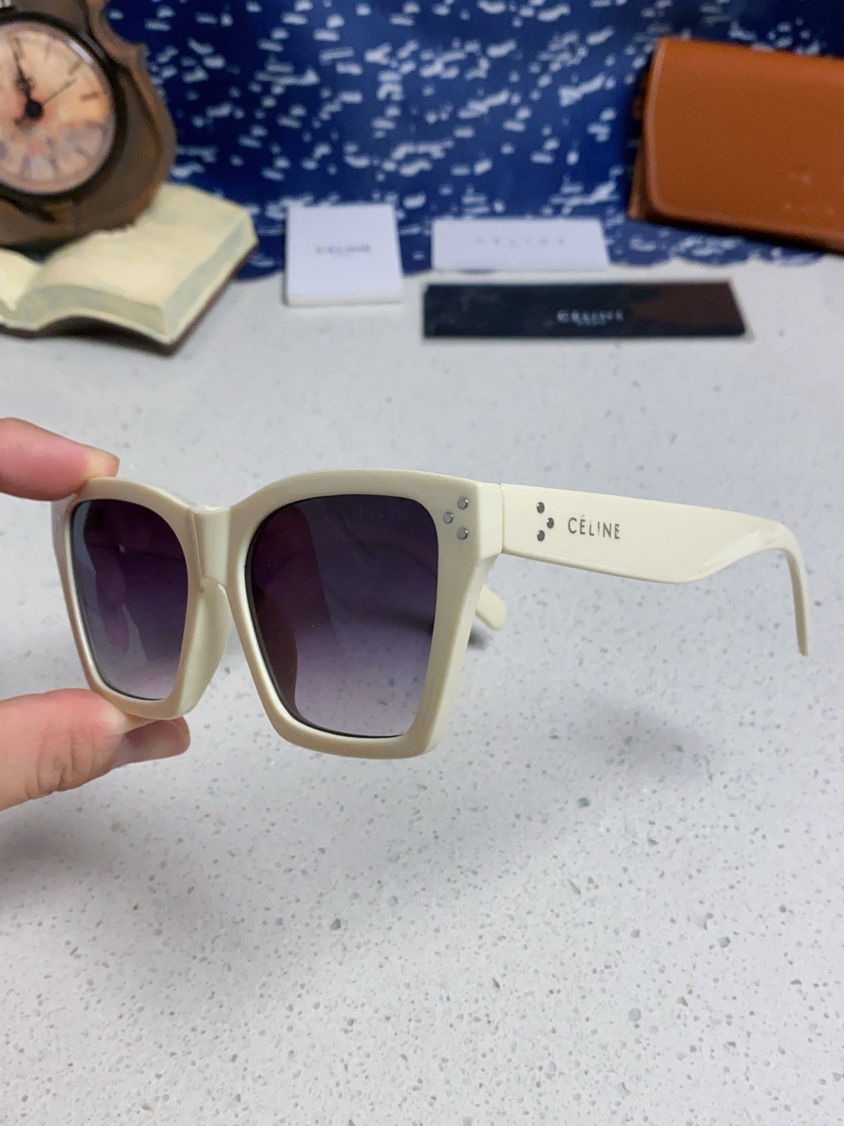 Celine Square Silver Lens Sunglasses for Men & Women - 431934 - detail image 6