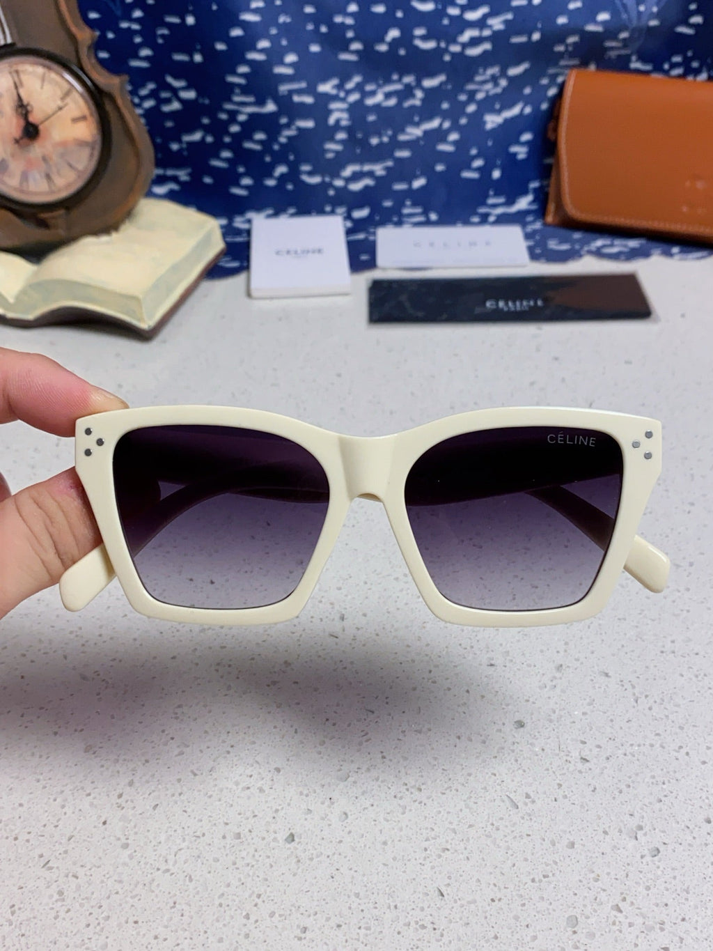 Celine Square Silver Lens Sunglasses for Men & Women - 431934 - detail image 4