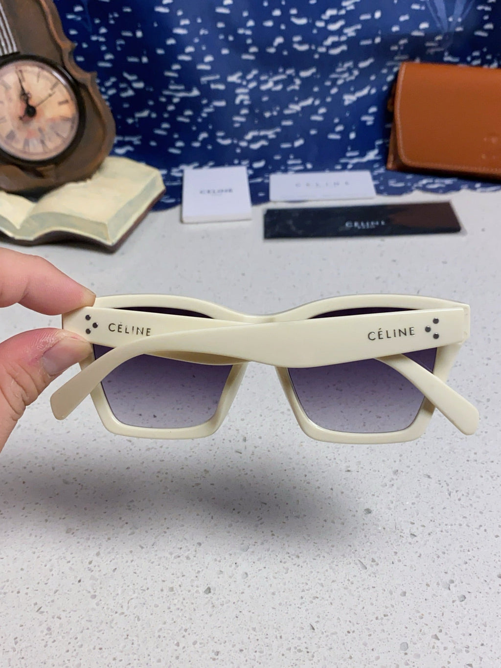 Celine Square Silver Lens Sunglasses for Men & Women - 431934 - detail image 5