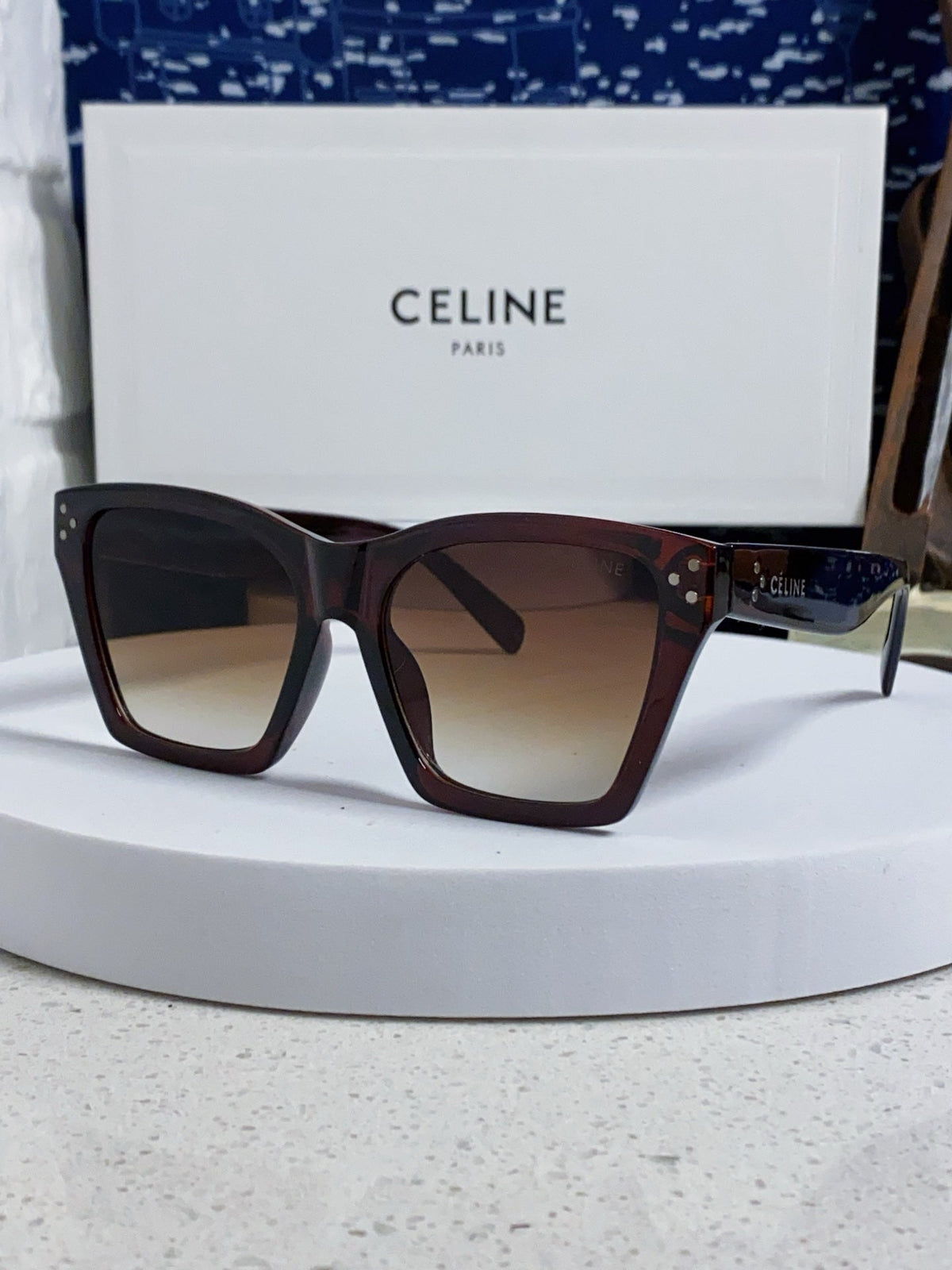 Celine Square Brown Lens Sunglasses for Men & Women - 431936