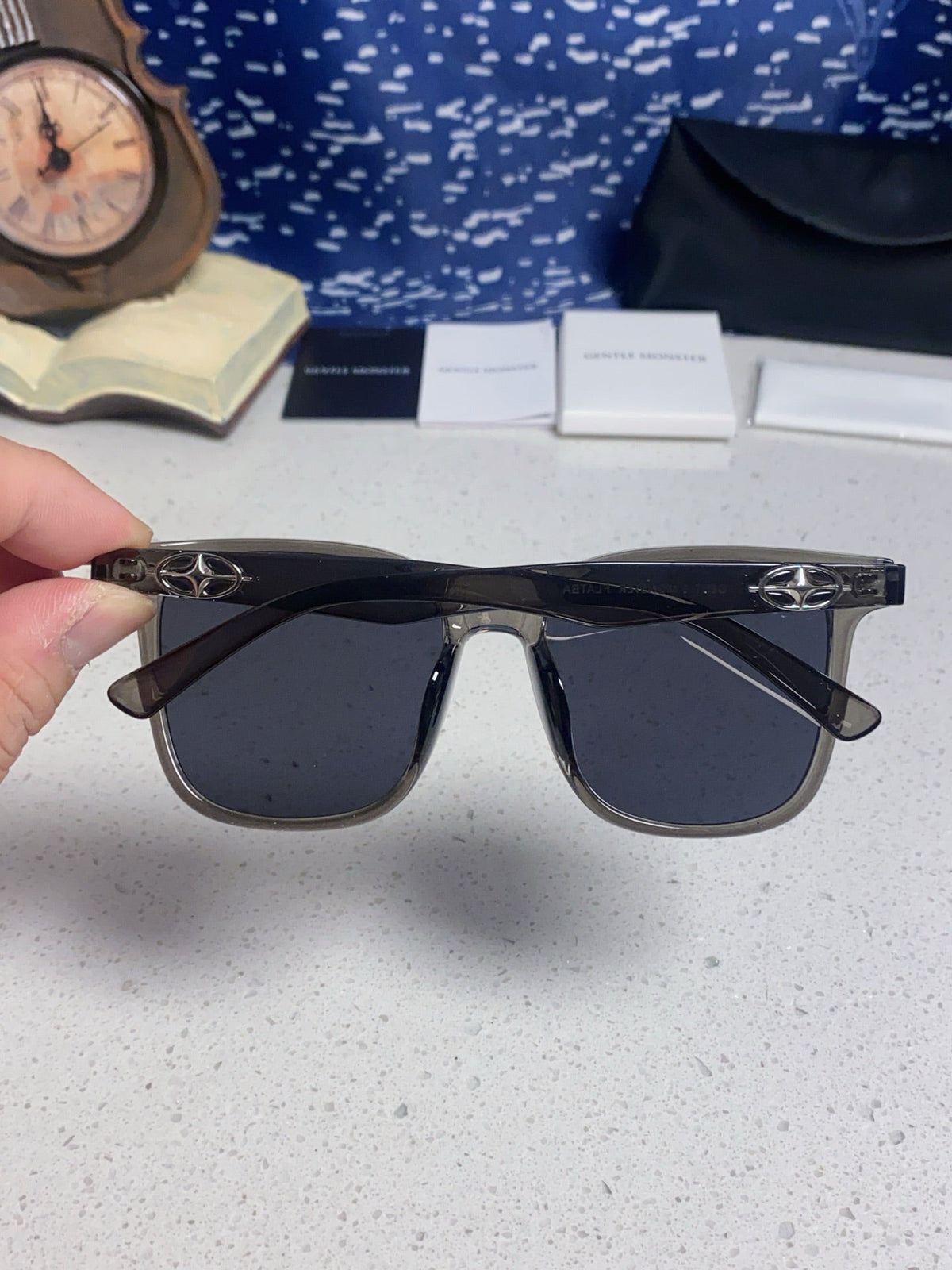 Gentle Monster Polarized Fashion Black Lens Sunglasses for Men & Wome - 358869 - detail image 5