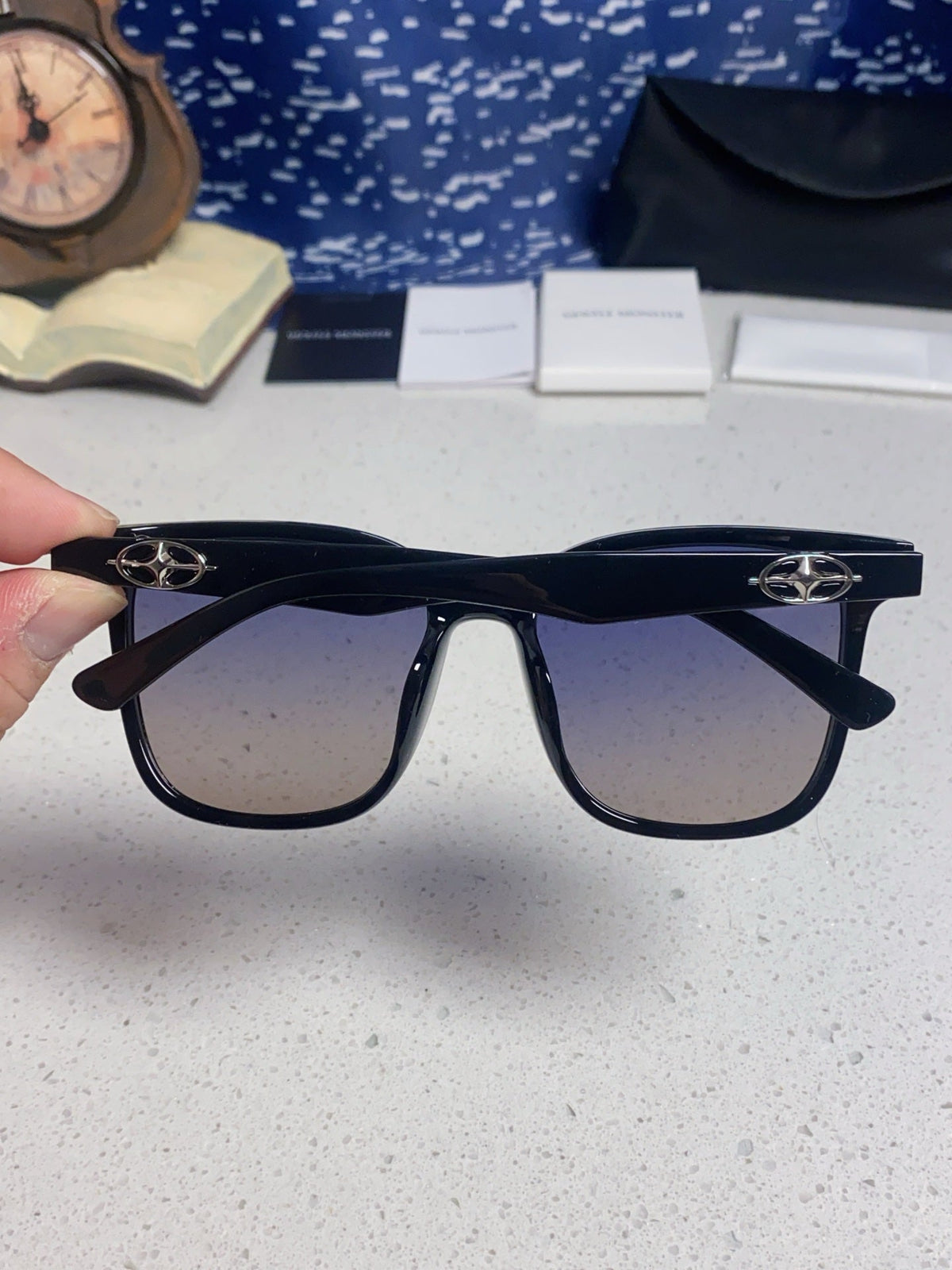 Gentle Monster Polarized Fashion Blue Lens Sunglasses for Men & Women - detail image 5