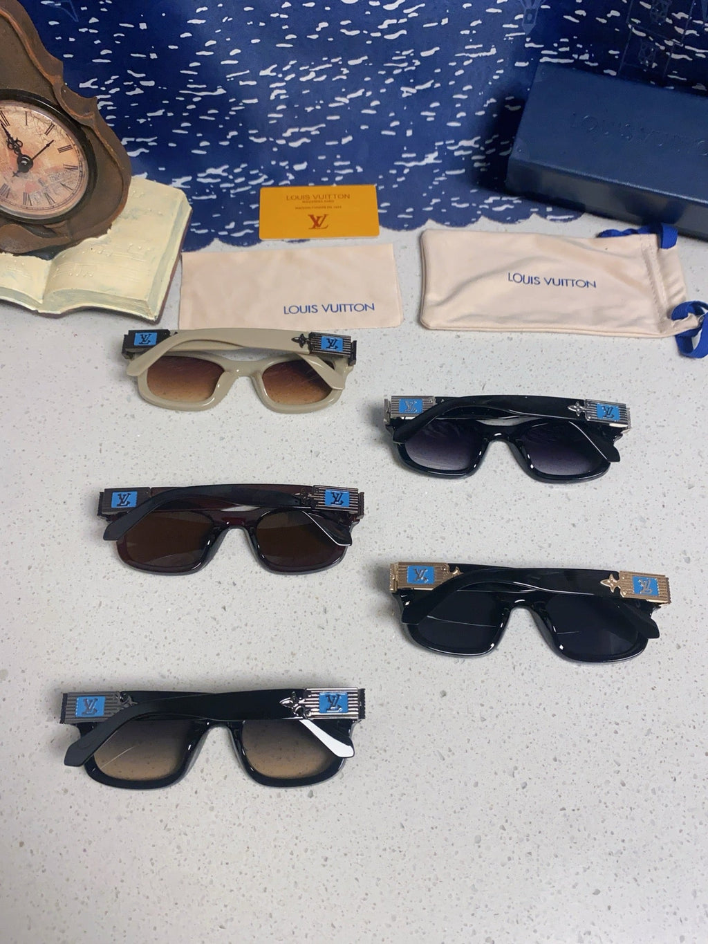 Louis Vuitton Square Brown Lens Sunglasses for Men & Women - 486221 - detail image 11