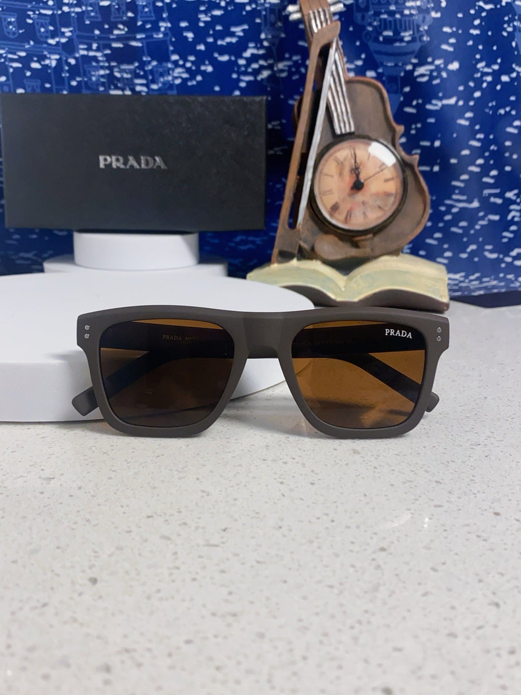 Prada Square Brown Lens Sunglasses for Men & Women - 487018 - detail image 9