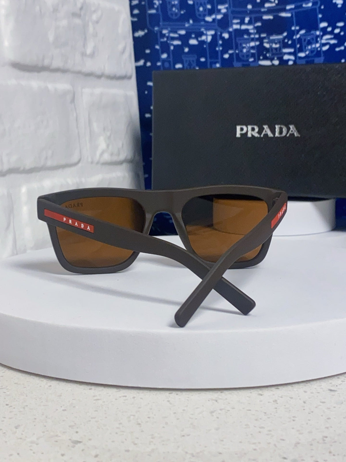 Prada Square Brown Lens Sunglasses for Men & Women - 432053 - detail image 3