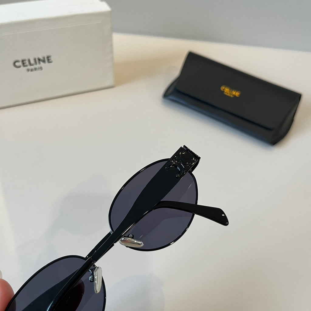 Celine Cat-Eye Black Lens Sunglasses for Men & Women - detail image 7