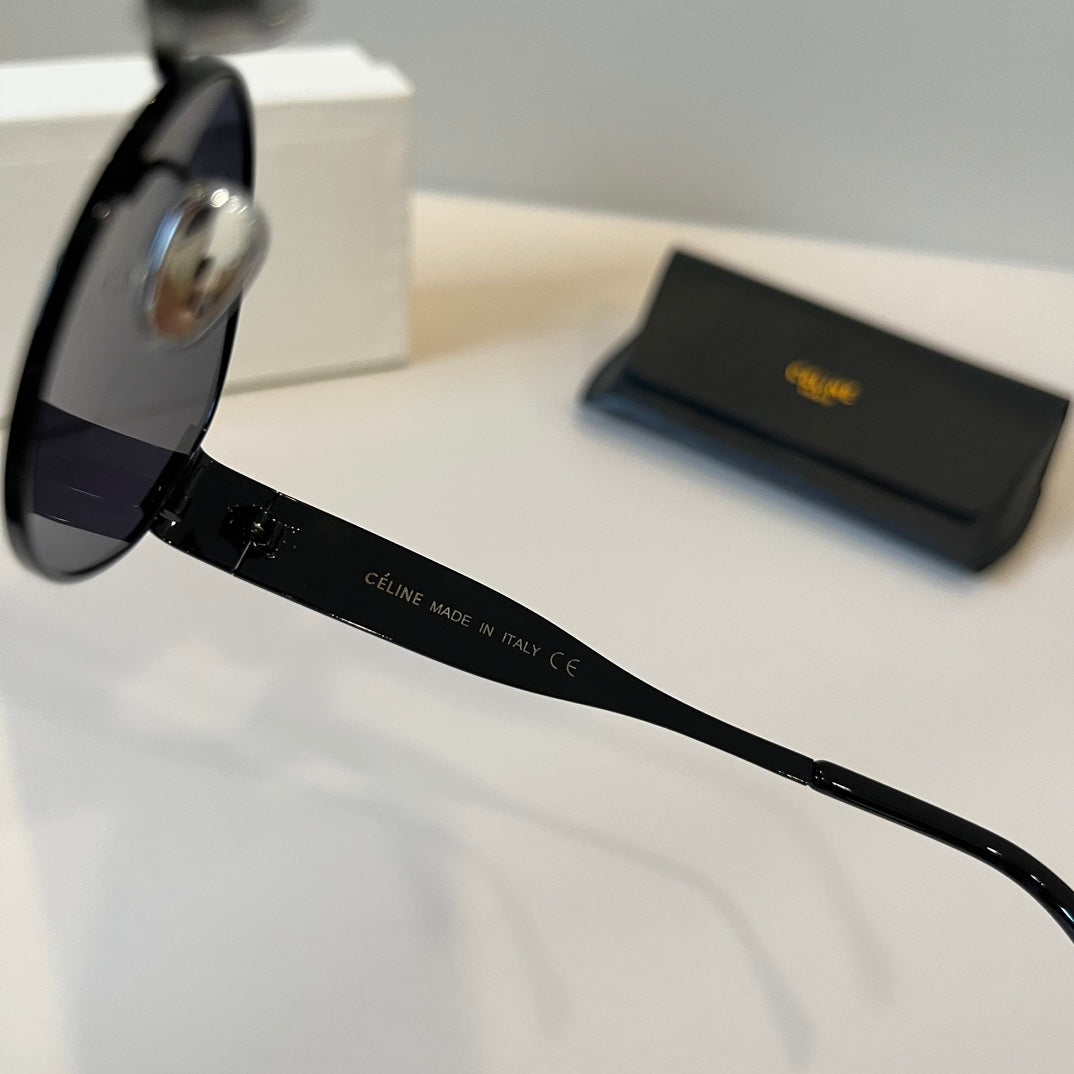Celine Cat-Eye Black Lens Sunglasses for Men & Women - 372033 - detail image 4