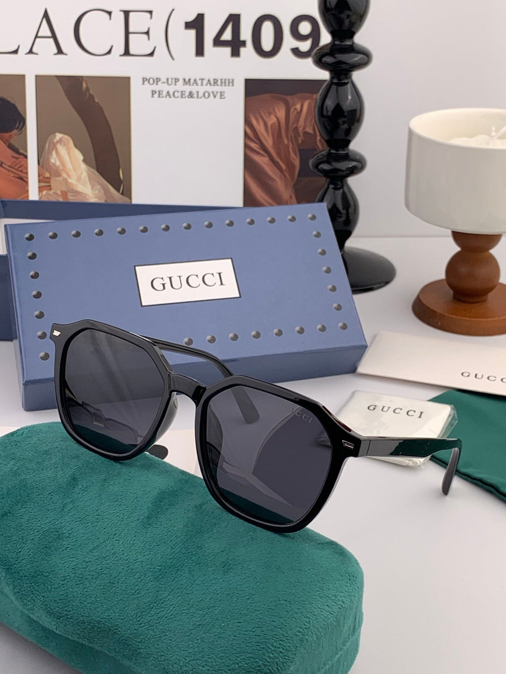 Gucci G6358 Fashion Gold Lens Sunglasses for Men & Women - 866946 - detail image 2