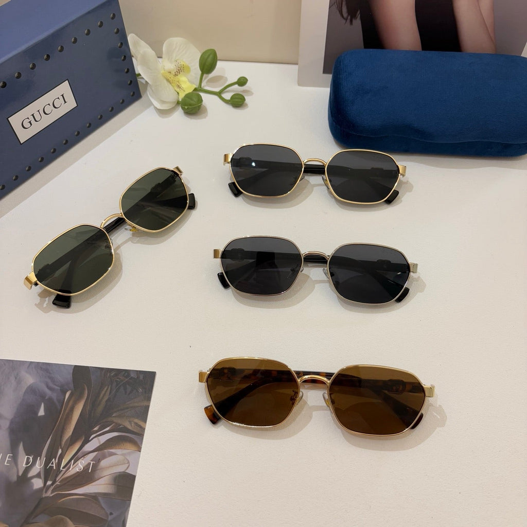 Gucci Polarized Square Silver Lens Sunglasses for Men & Women - 934057 - detail image 2