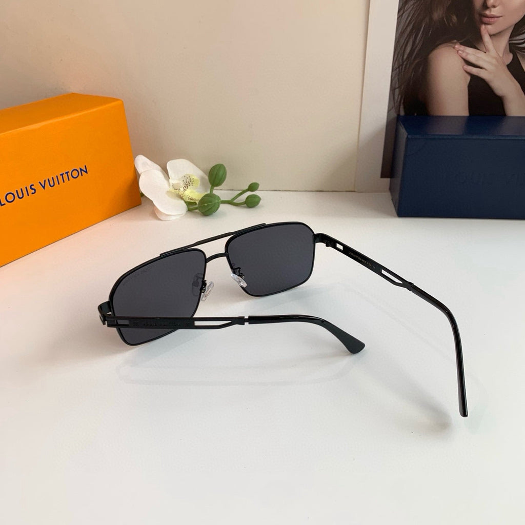Louis Vuitton Metal Square Black Lens Sunglasses for Men & Women - 448613 - detail image 7