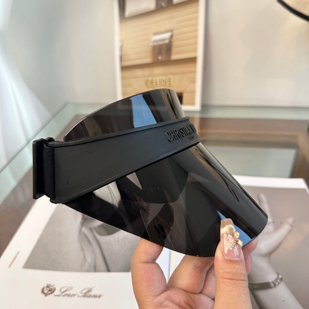 Dior Fashion Black Sun Visor for Men & Women - 132413