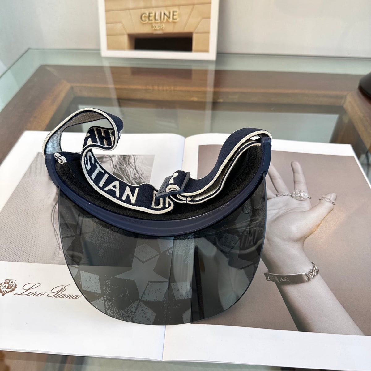 Dior Fashion Black Sun Visor for Men & Women - 132417 - detail image 8