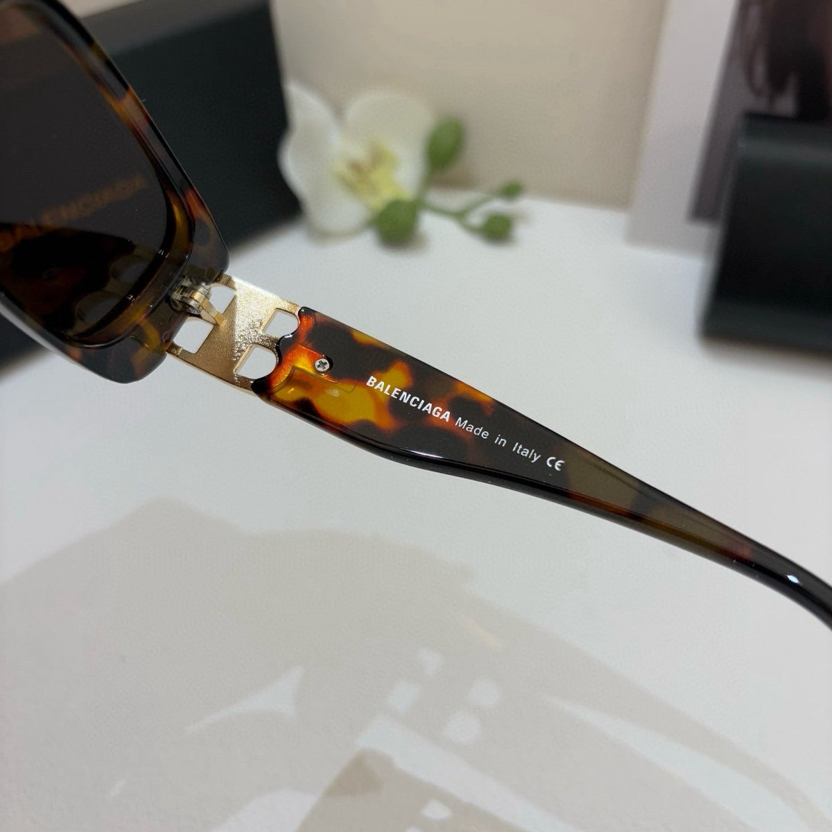 Balenciaga Square Black Lens Sunglasses for Men & Women - 132577