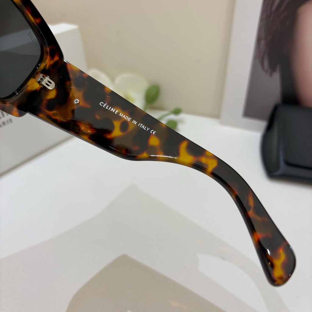 Celine Square Black Lens Sunglasses for Men & Women - 398864
