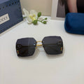 Gucci Polarized Square Black Lens Sunglasses for Men & Women - 486432