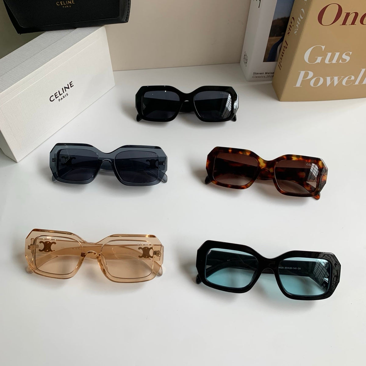 Celine Square Black Lens Sunglasses for Men & Women - 432016 - detail image 10