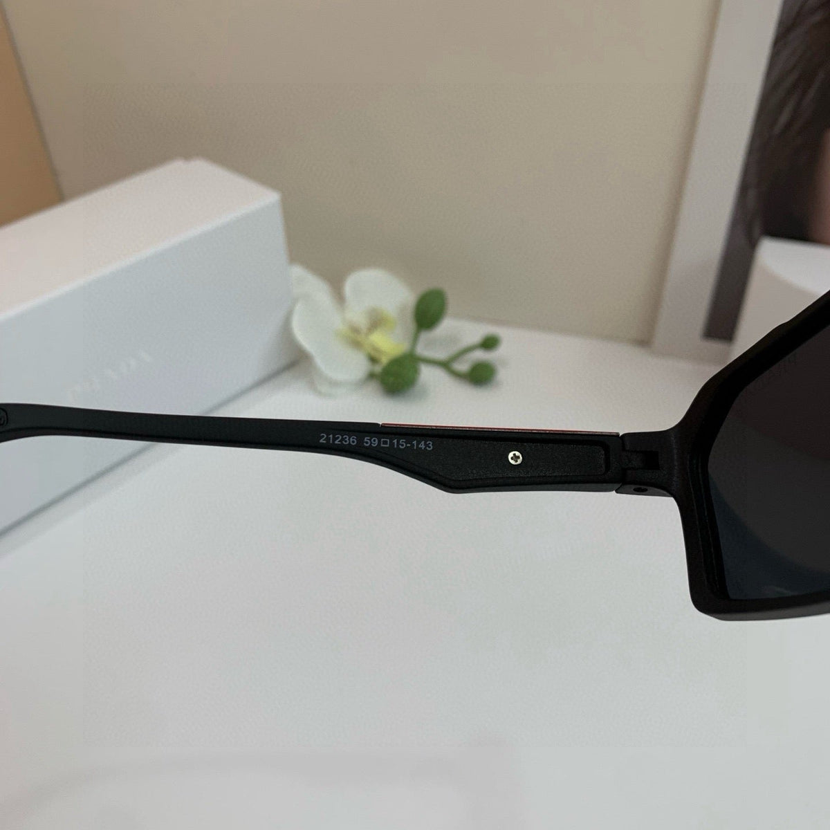Prada Square Black Lens Sunglasses for Men & Women - 432111 - detail image 2