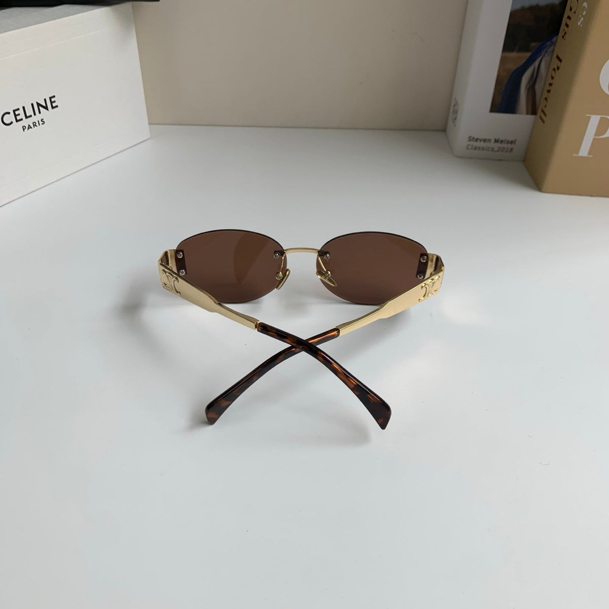 Celine Round Silver Lens Sunglasses for Men & Women - 449244 - detail image 7