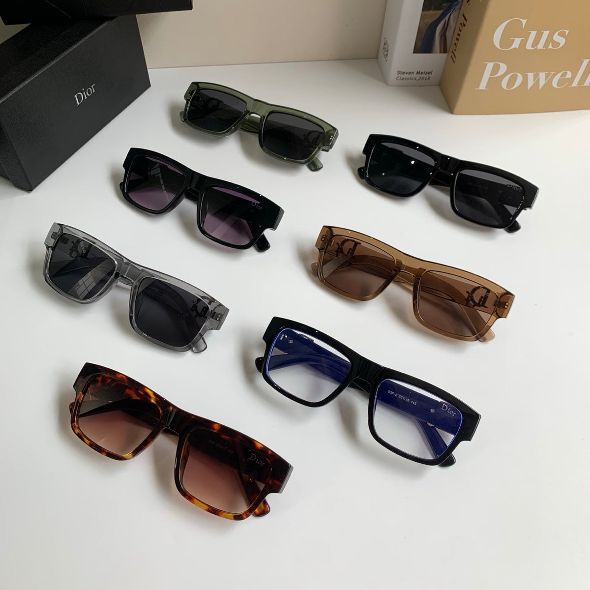 Dior Polarized Square Black Lens Sunglasses for Men & Women - 358215 - detail image 10