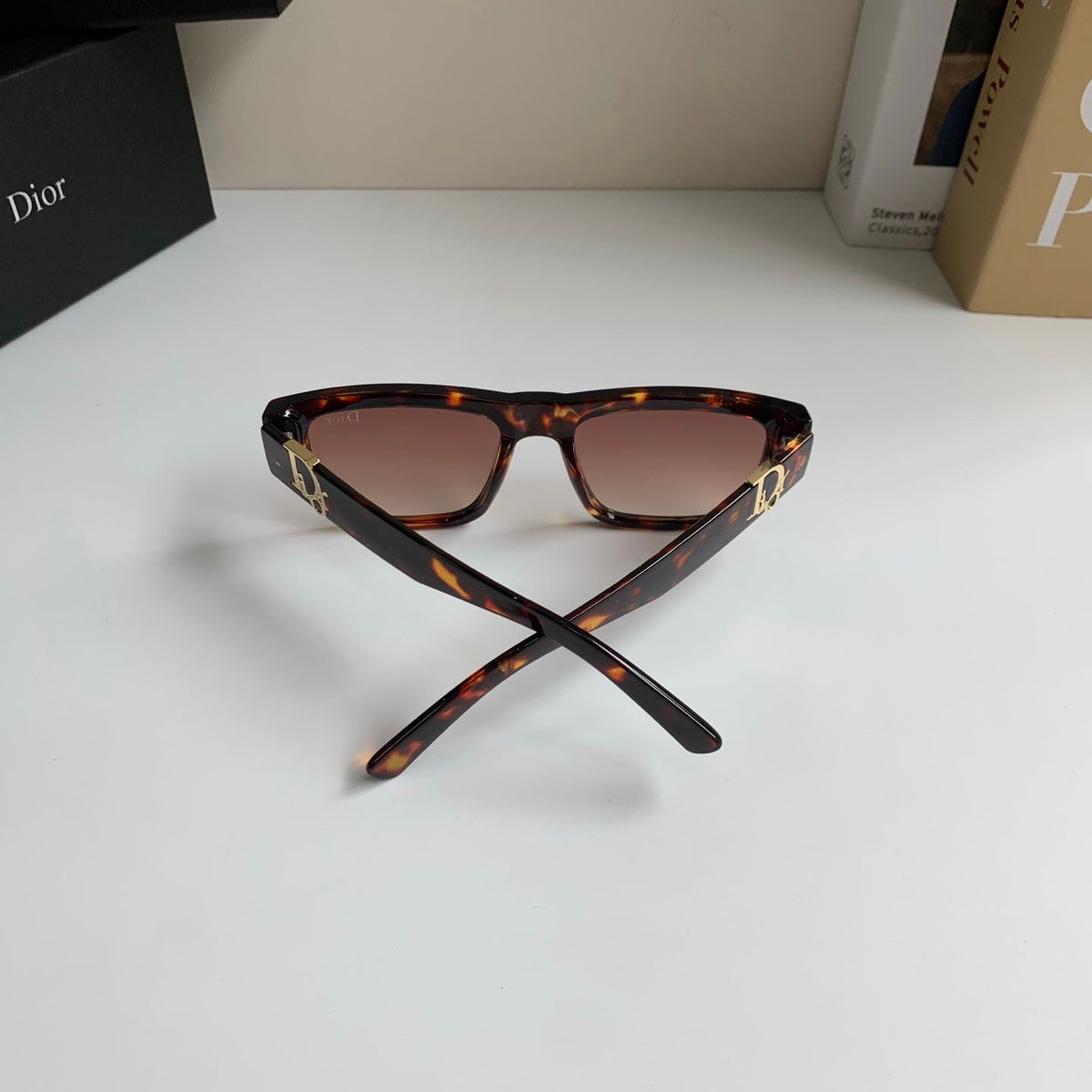 Dior Polarized Square Red Lens Sunglasses for Men & Women - 358210 - detail image 8
