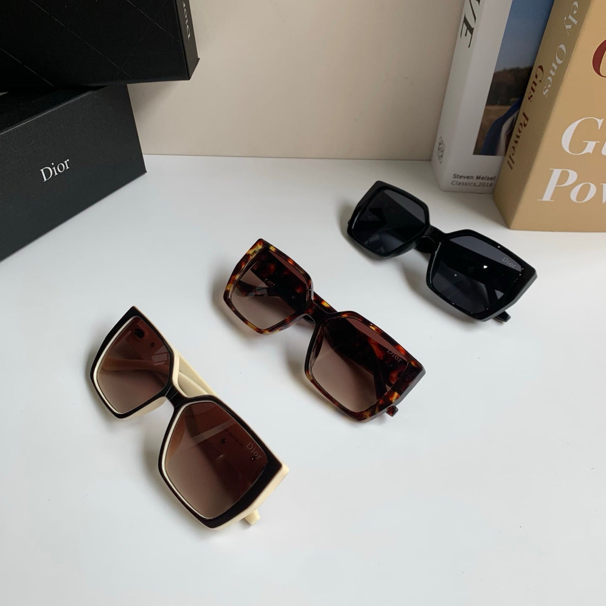 Dior Polarized Square Red Lens Sunglasses for Men & Women - 371931 - detail image 10