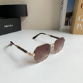 Prada Metal Fashion Red Lens Sunglasses for Men & Women