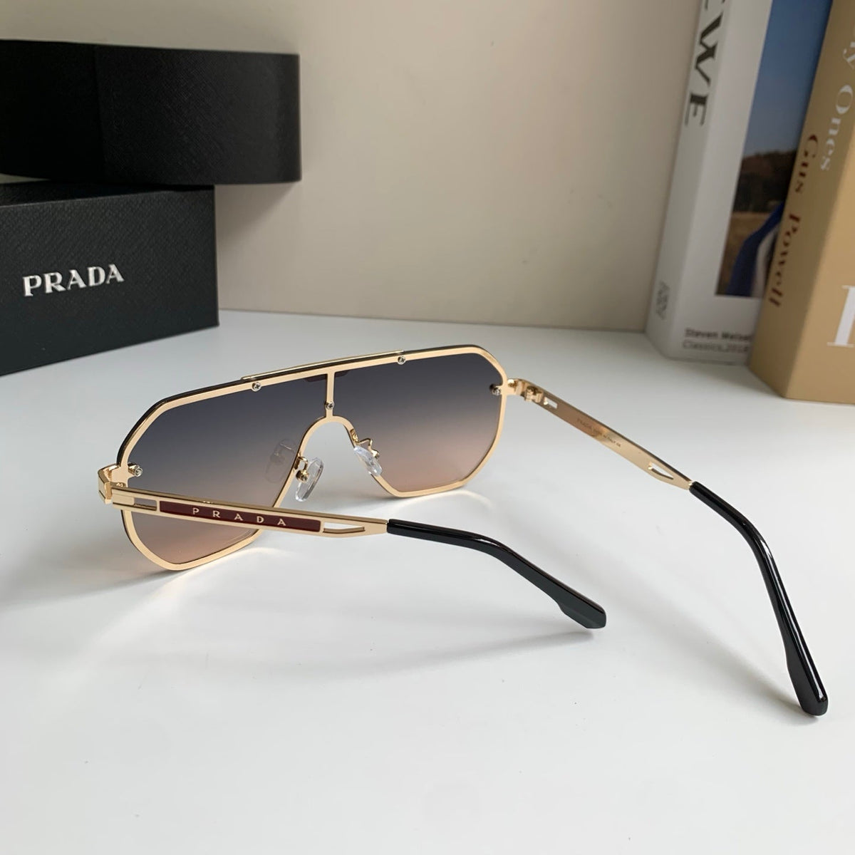 Prada Oversized Silver Lens Sunglasses for Men & Women - 415779 - detail image 6