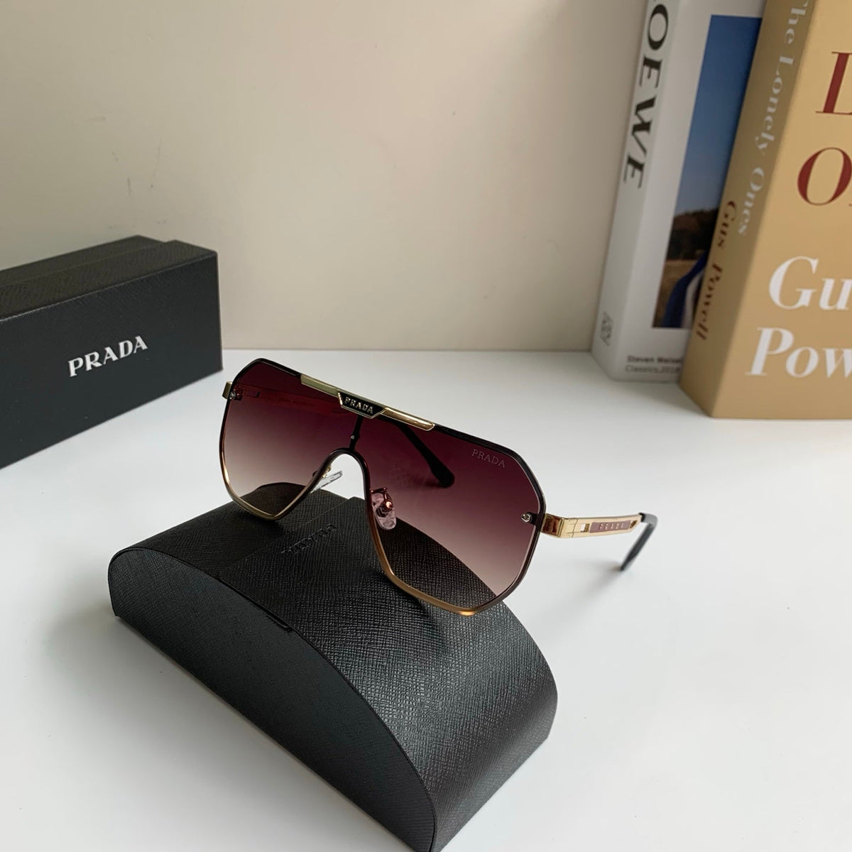 Prada Oversized Silver Lens Sunglasses for Men & Women - 415781 - detail image 4
