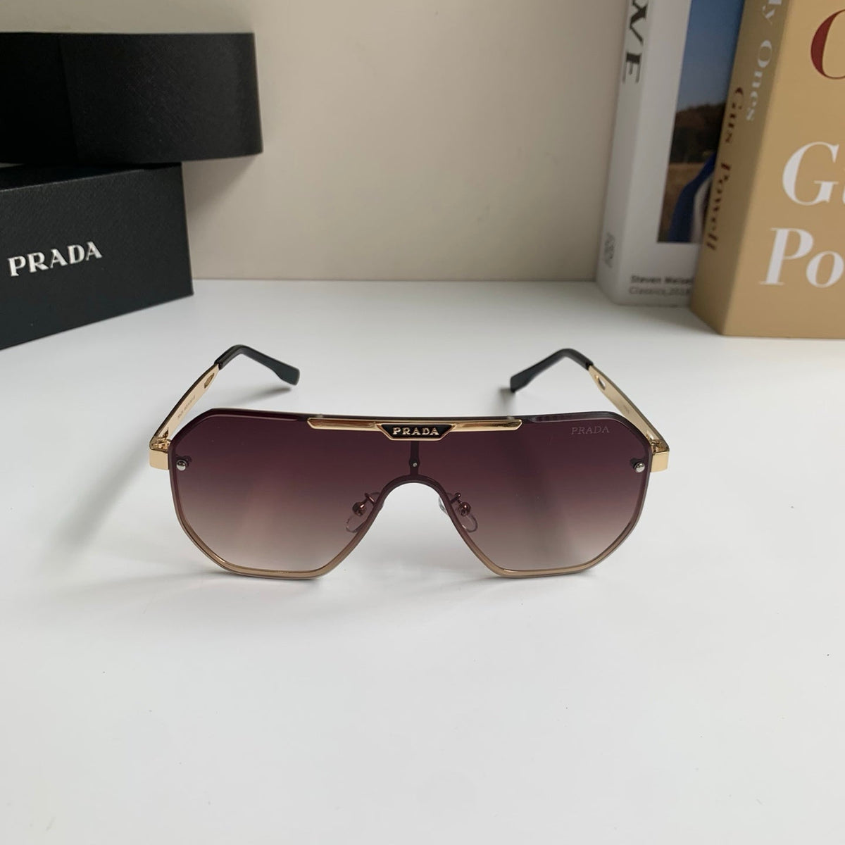 Prada Oversized Silver Lens Sunglasses for Men & Women - 415781 - detail image 5