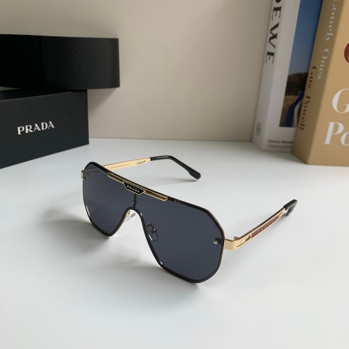 Prada Oversized Silver Lens Sunglasses for Men & Women - 415782 - detail image 2