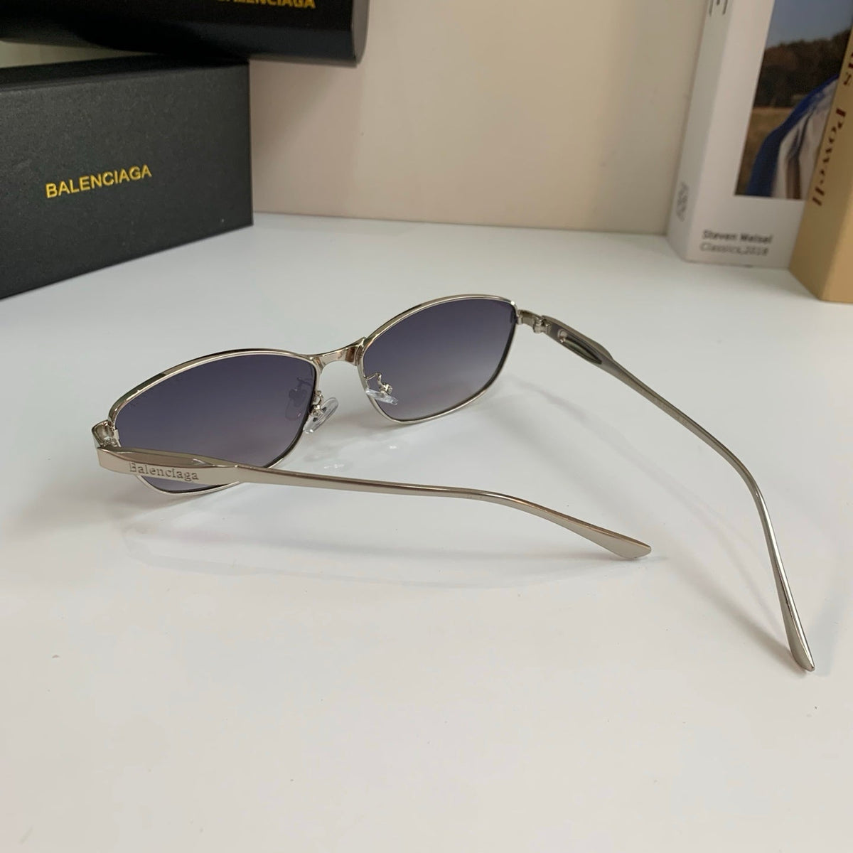 Balenciaga Fashion Silver Lens Sunglasses for Men & Women - 416096 - detail image 7