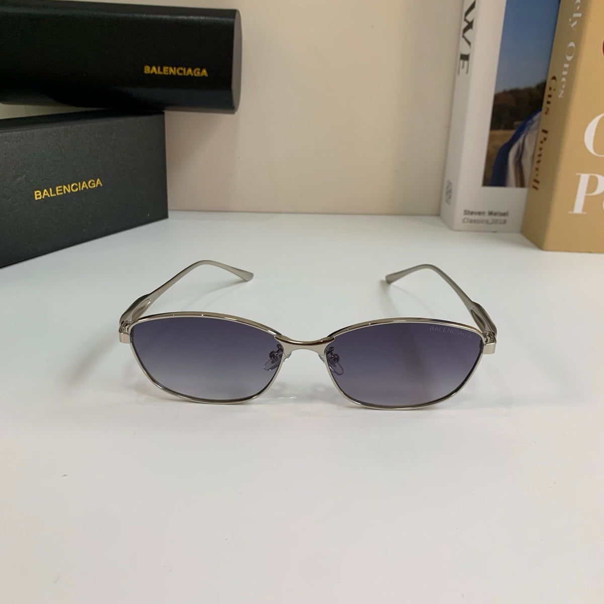 Balenciaga Fashion Silver Lens Sunglasses for Men & Women - 487533 - detail image 5