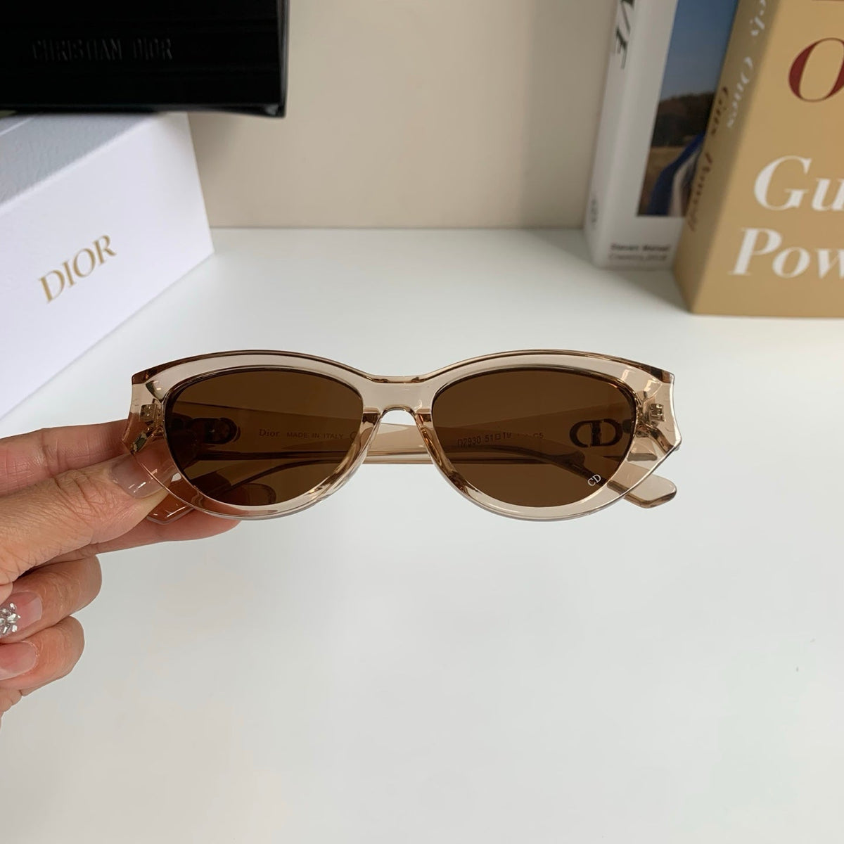 Dior Square Brown Lens Sunglasses for Men & Women - 358177 - detail image 4