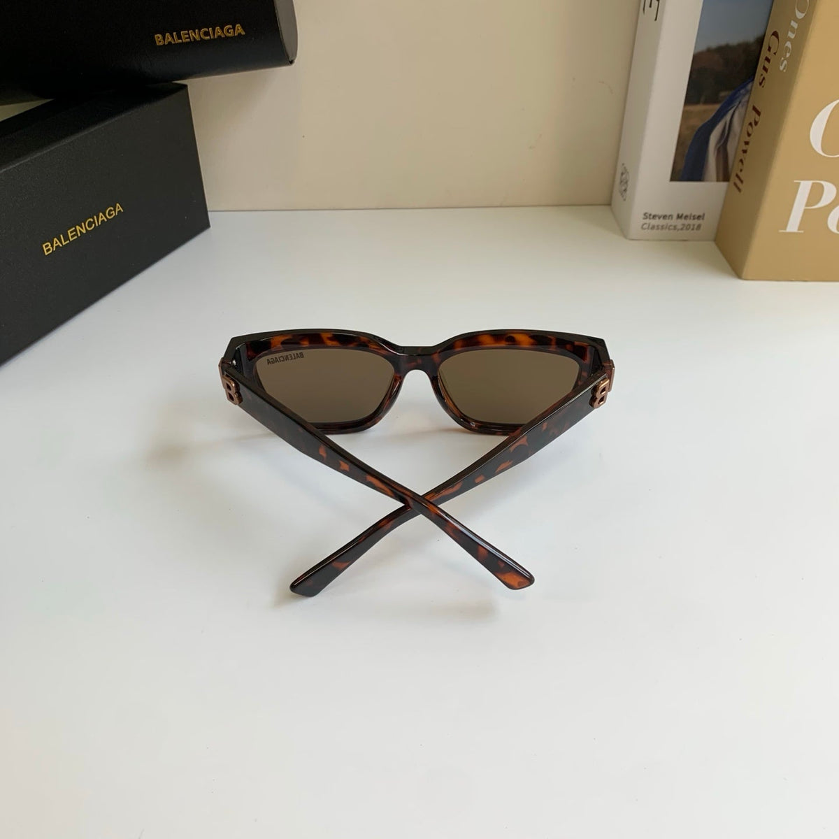 Balenciaga Square Black Lens Sunglasses for Men & Women - 466009 - detail image 8