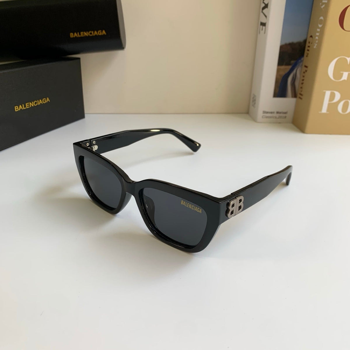 Balenciaga Square Black Lens Sunglasses for Men & Women - 372354 - detail image 2