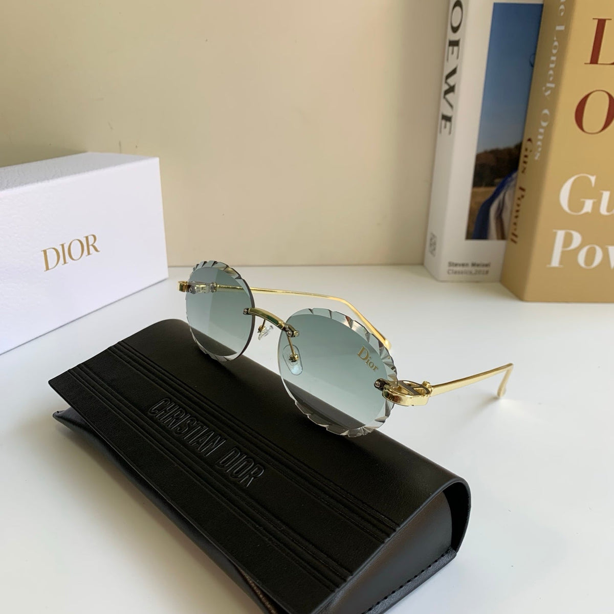Dior Polarized Round Silver Lens Sunglasses for Men & Women - 382459 - detail image 4