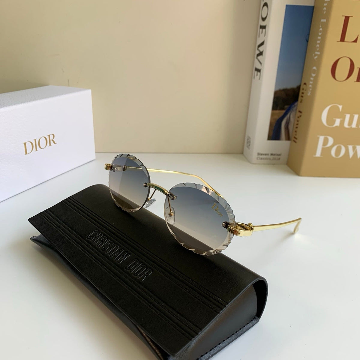 Dior Polarized Round Silver Lens Sunglasses for Men & Women - 382462 - detail image 4