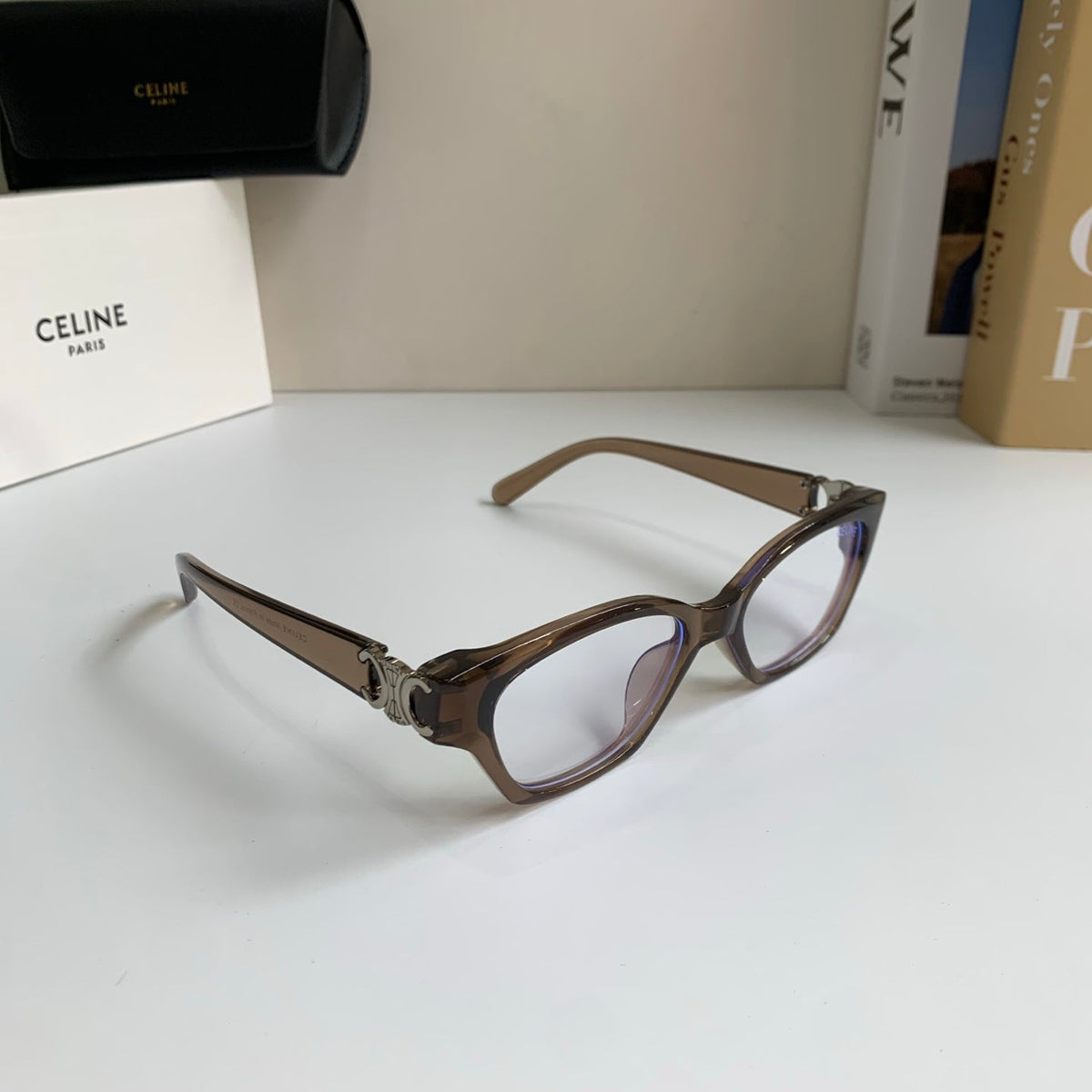 Celine Square Silver Lens Sunglasses for Men & Women - 486982