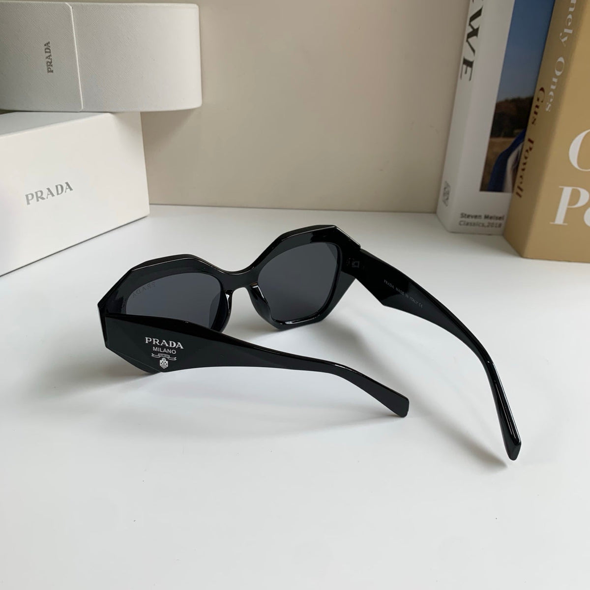 Prada Fashion Black Lens Sunglasses for Men & Women - 415688 - detail image 8