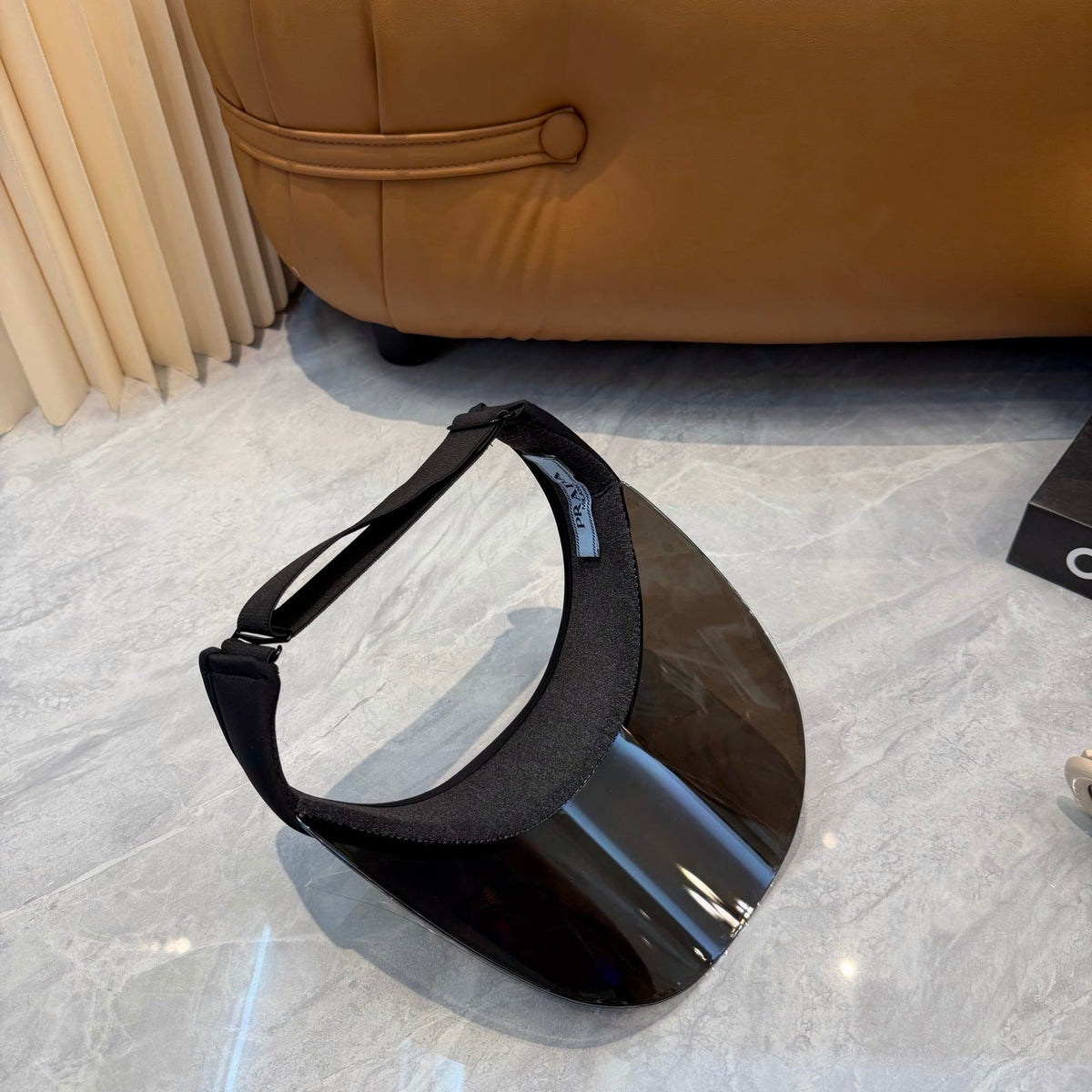 Prada Blue-Light Fashion Black Sun Visor for Men & Women - 432102 - detail image 3