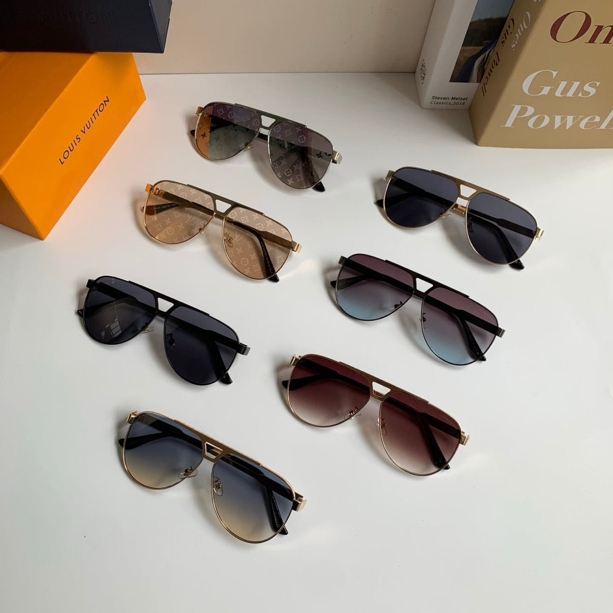 Louis Vuitton Metal Aviator Silver Lens Sunglasses for Men & Women - 431238 - detail image 10
