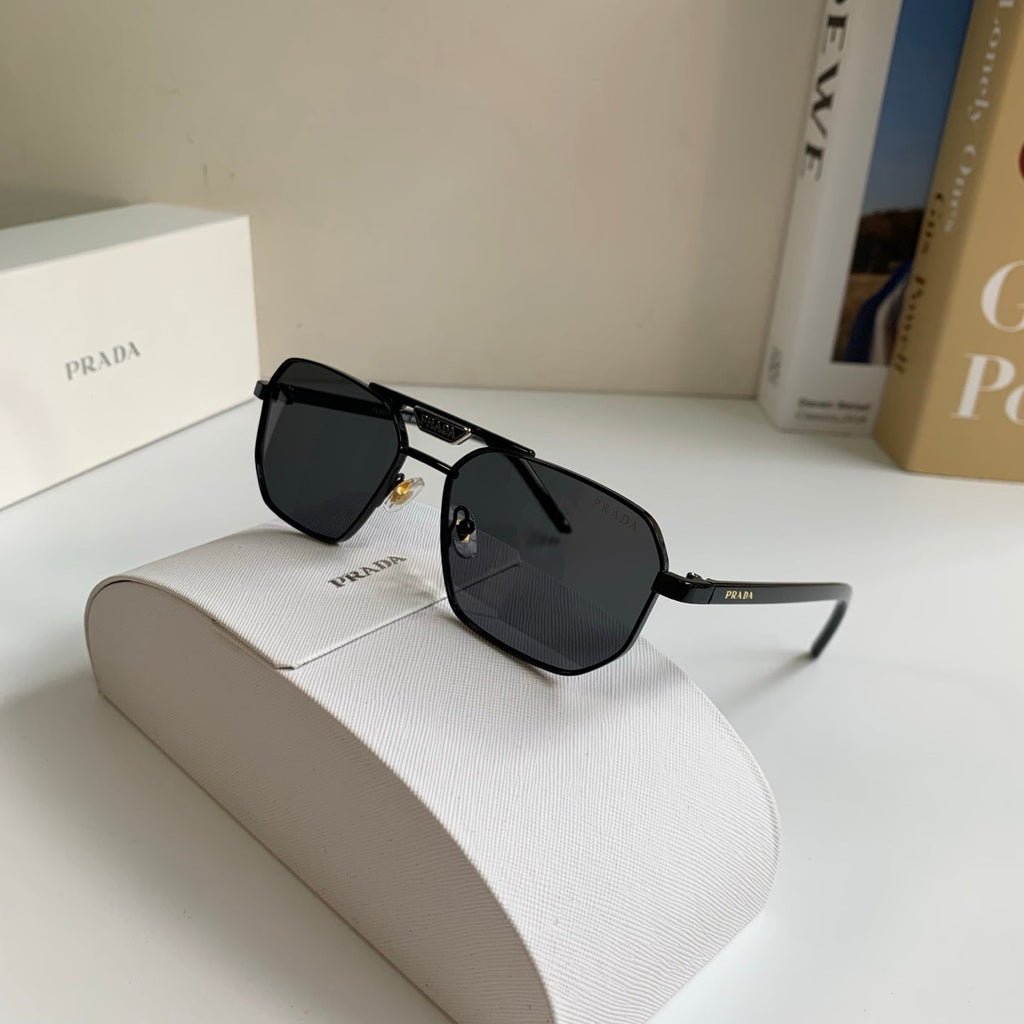 Prada Metal Fashion Silver Lens Sunglasses for Men & Women - 487106 - detail image 5