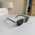 Prada Metal Fashion Silver Lens Sunglasses for Men & Women - 487108