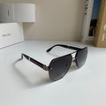 Prada Metal Aviator Silver Lens Sunglasses for Men & Women - 398880