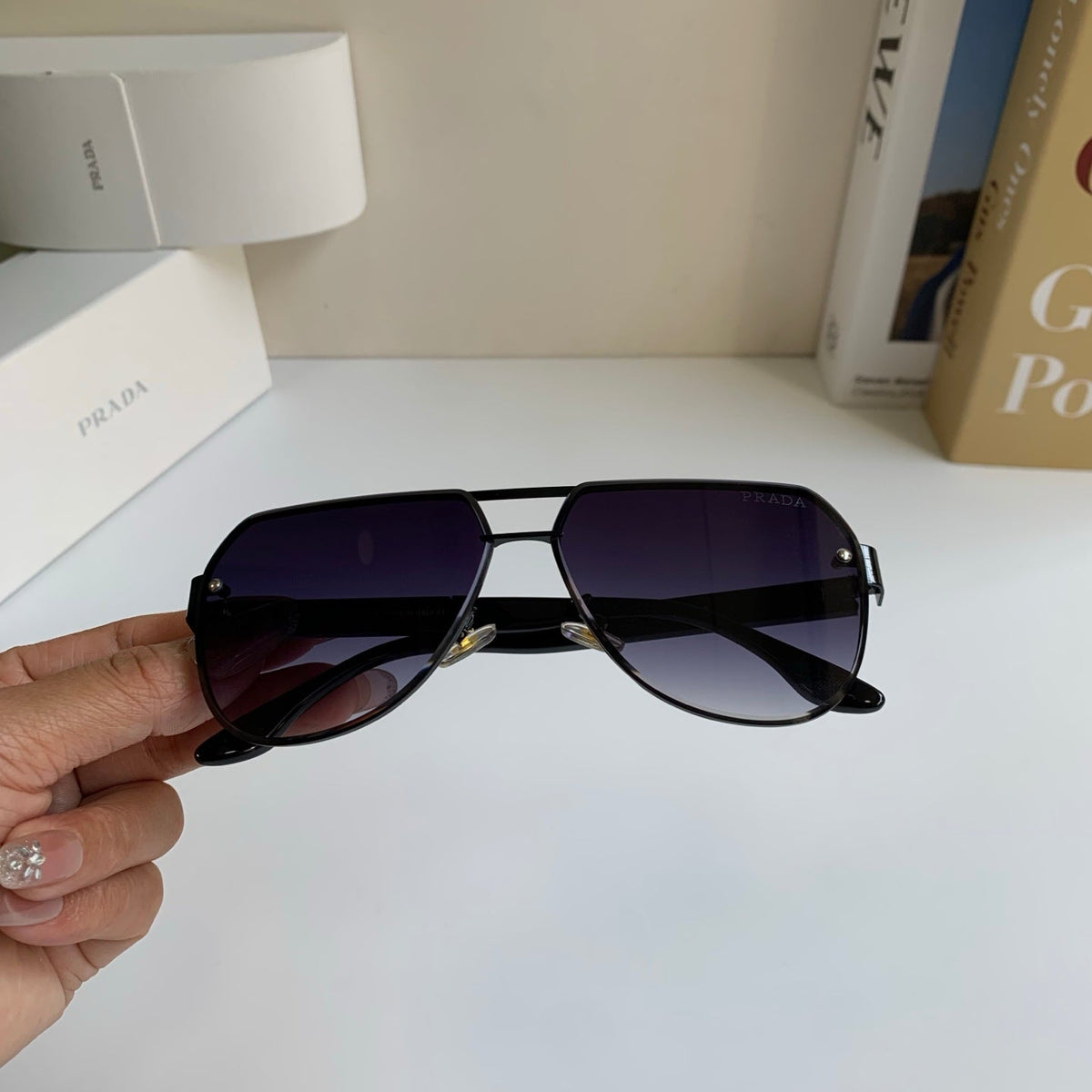 Prada Metal Aviator Silver Lens Sunglasses for Men & Women - 487133 - detail image 4