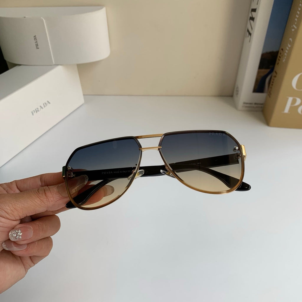 Prada Metal Aviator Silver Lens Sunglasses for Men & Women - 398883 - detail image 3